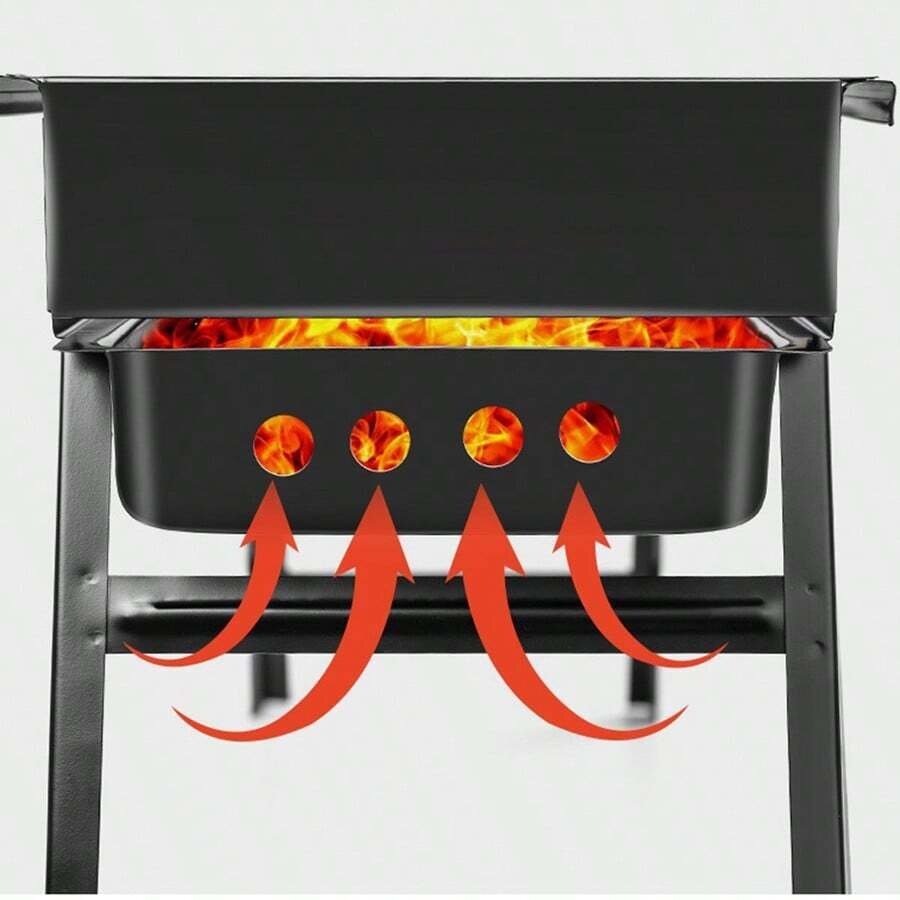 バーベキューコンロ 折りたたみ 小型 卓上 BBQコンロ グリル 焚き火台 アウトドアコンロ 家庭用　773_画像4
