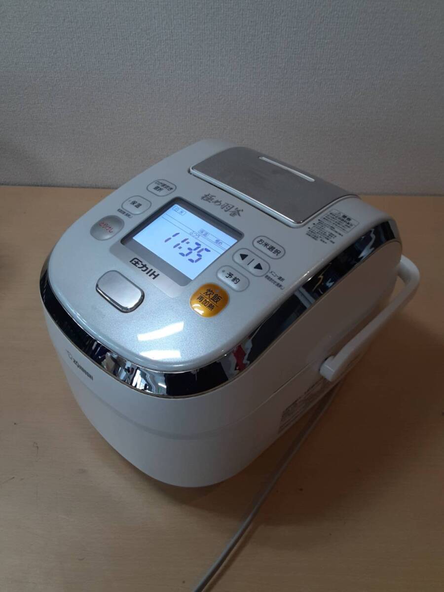 【す50】NP-WB10 象印 ZOJIRUSHI 圧力IH 炊飯器 炊飯ジャー 2015年製 通電確認済み 動作品の画像1