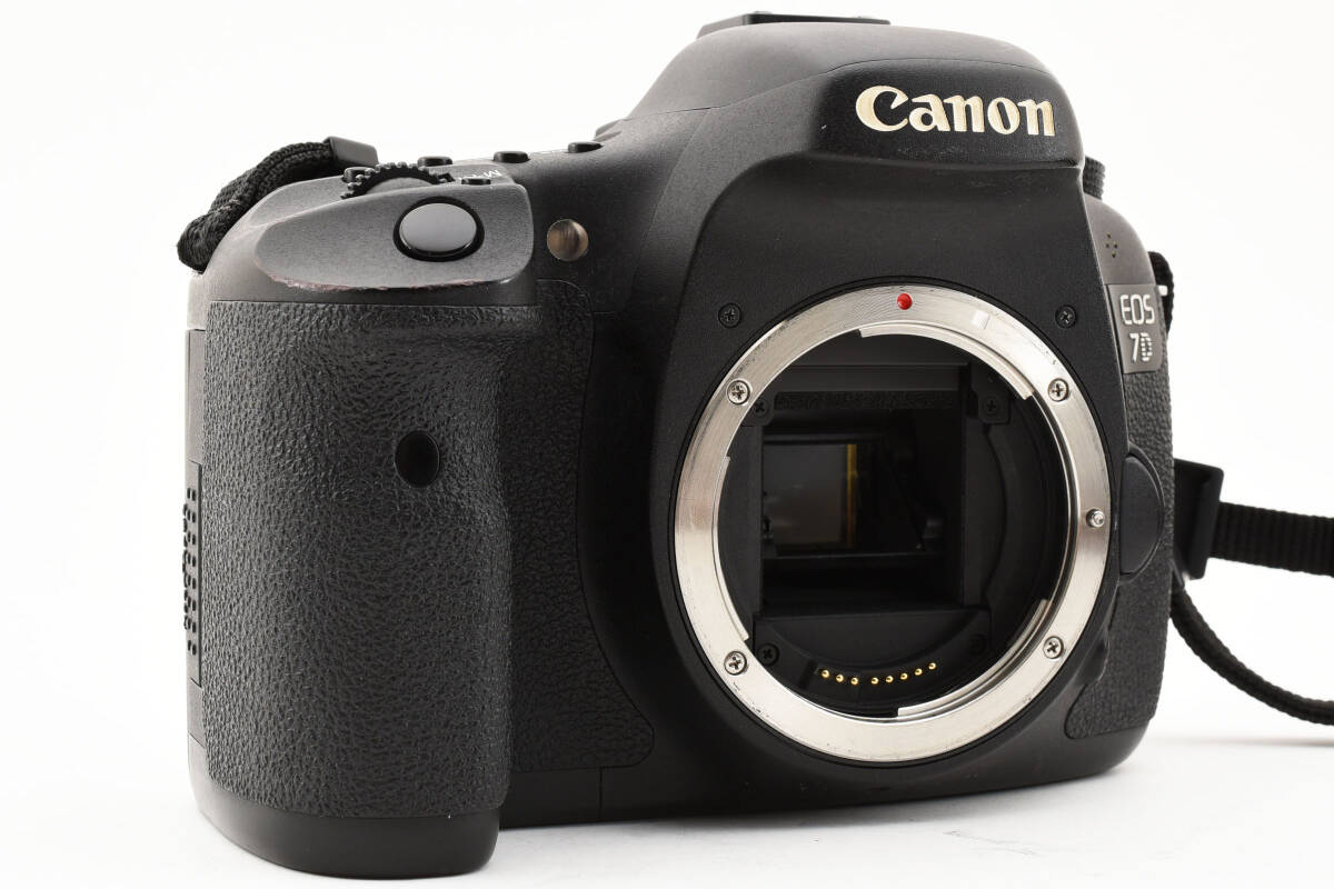 【動作良好品★】ストラップ CFカード付属 Canon EOS 7D ボディ EOS7Dデジタル一眼レフカメラ#M10440の画像4
