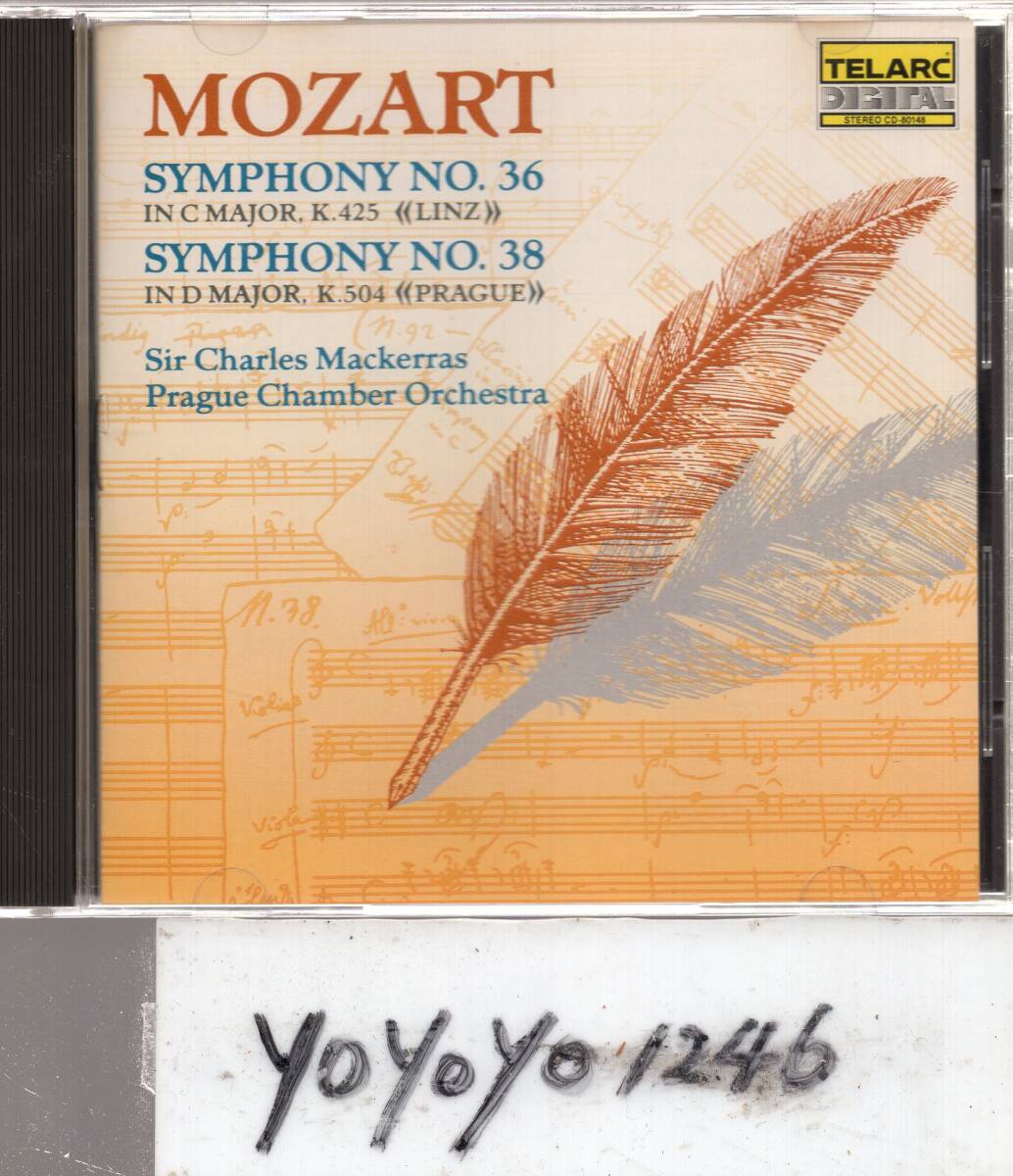 mt398 モーツァルト：交響曲第36番「リンツ」、第38番「プラハ」/マッケラスの画像1
