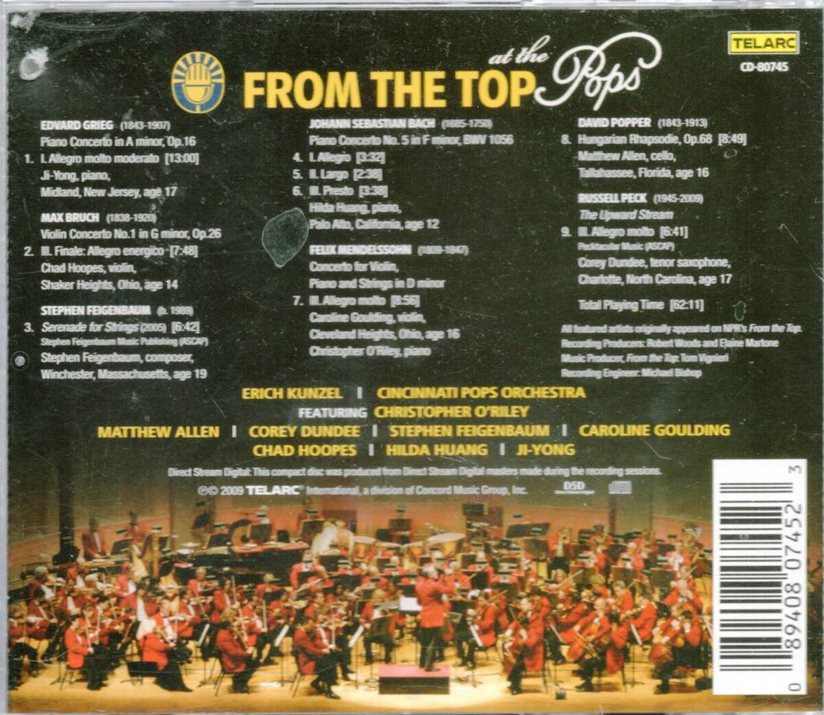 a676   GRIEG他：FROM THE TOP AT THE POPS /KUNZELの画像2