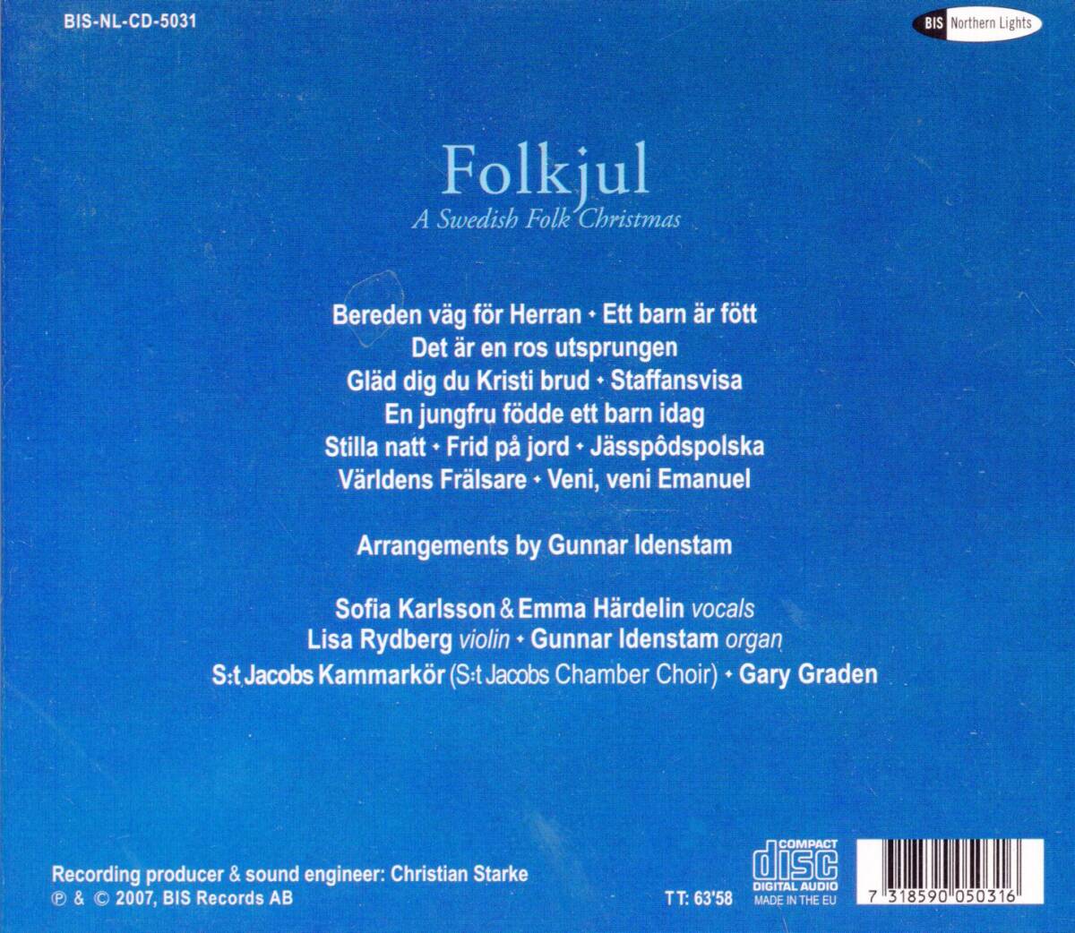 yo411 FOLKJUL:A SWEDISH FOLK CHRISTMAS /KARLSSON & HARDELINの画像2