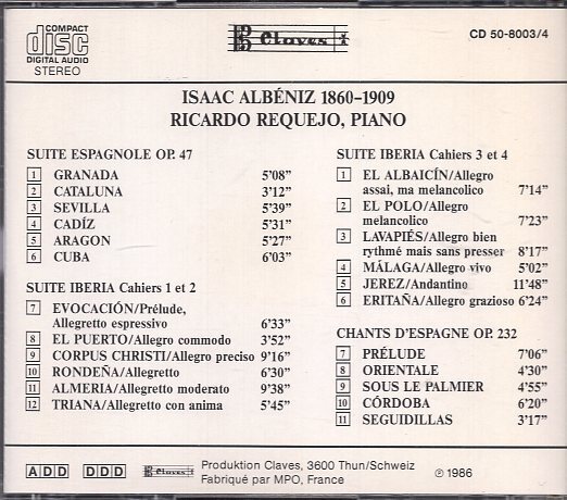 Isaac Albniz - Ricardo Requejo Iberia (2CD)の画像2