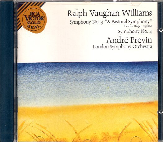 ヴォーン・ウイリアムズ：交響曲第３番＆第４番/プレヴィン＆LSOの画像1