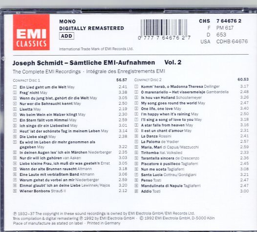 シュミット/THE COMPLETE EMI RECORDINGS Vol.2【2CD】の画像2