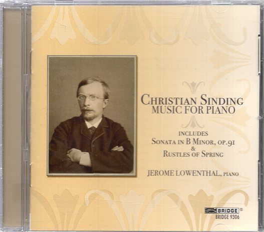  Sinding - Music for Piano Jerome Lowenthal (piano)の画像1