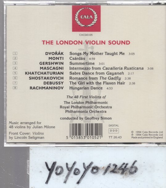 a868 THE LONDON VIOLIN SOUND/サイモンの画像2