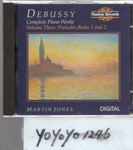 a569 ドビュッシー：COMPLETE ピアノ作品集Vol3/MARTIN JONES Preludes Books1＆2の画像1