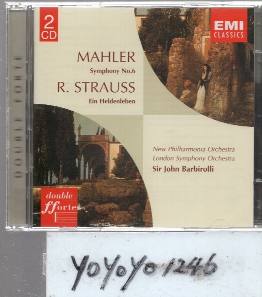 pc8 マーラー：交響曲第6番・R・シュトラウス：EIN　HELDENLEBEN/バルビローリ(2CD)_画像1