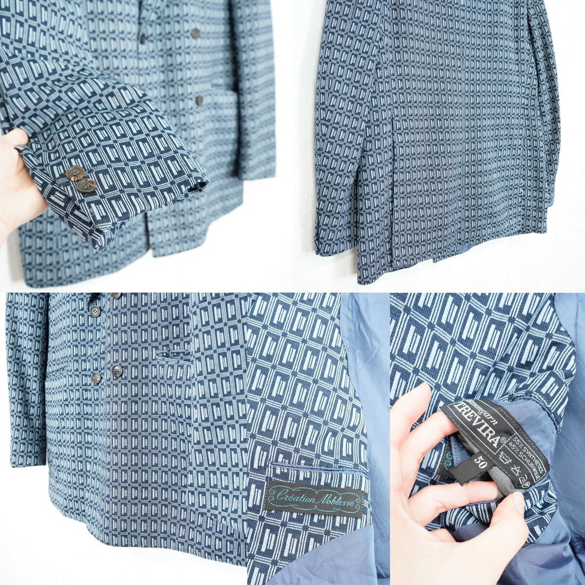60's~70's EU VINTAGE Kammgarn TREVIRA DOUBLE DESIGN 60's~70's EU VINTAGE Kammgarn TREVIRA DOUBLE DESIGN