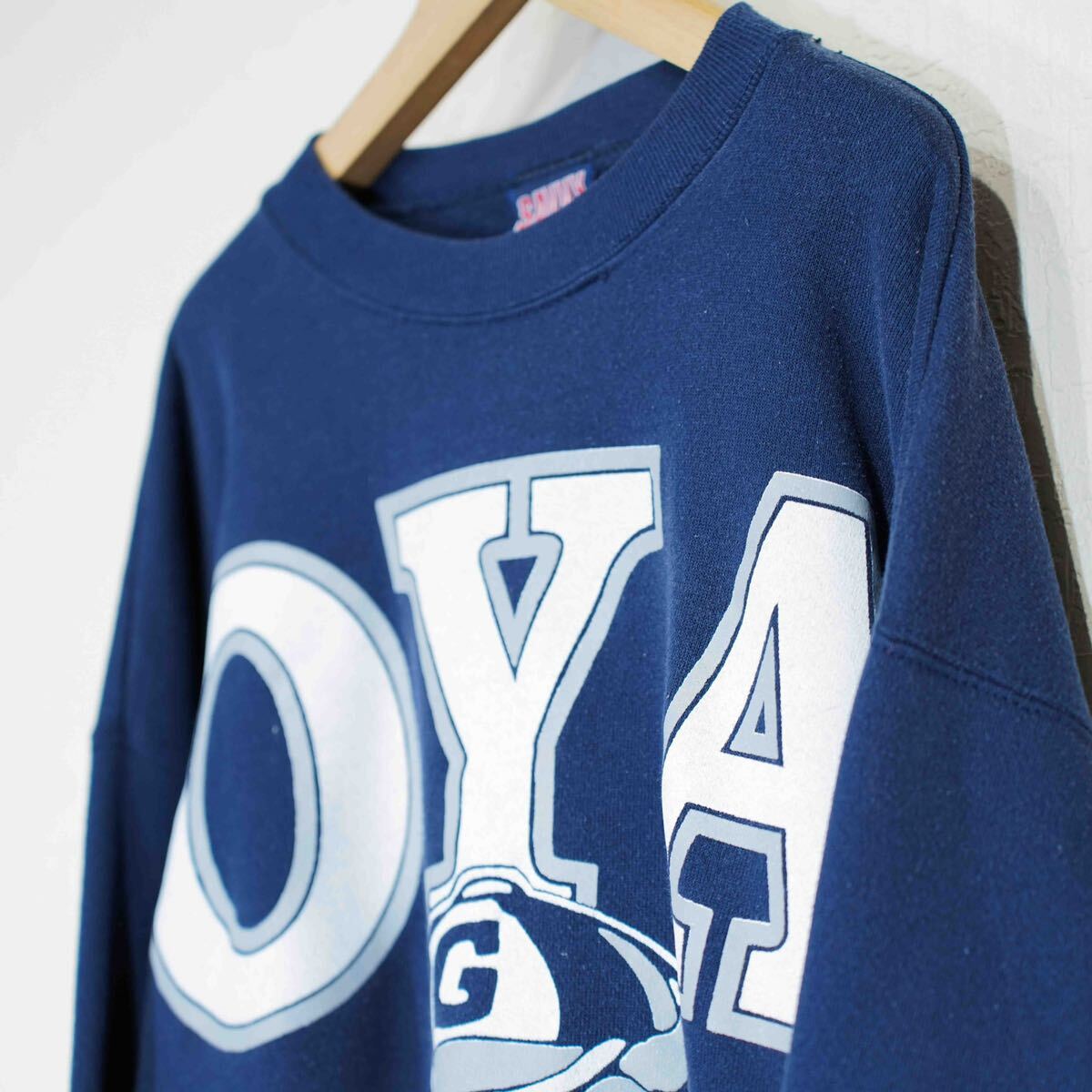 *SPECIAL ITEM* USA VINTAGE SAVVY COLLEGE PRINT DESIGN SWEAT SHIRT/アメリカ古着カレッジリングプリントデザインスウェット_画像6