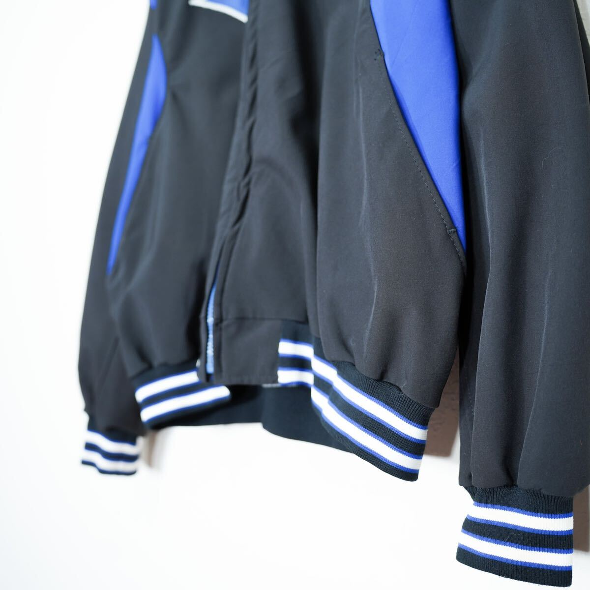 USA VINTAGE DeLONG COLLEGE PRINT DESIGN ZIP UP SPORT JACKET/アメリカ古着カレッジプリントデザインジップアップスポーツジャケット_画像8