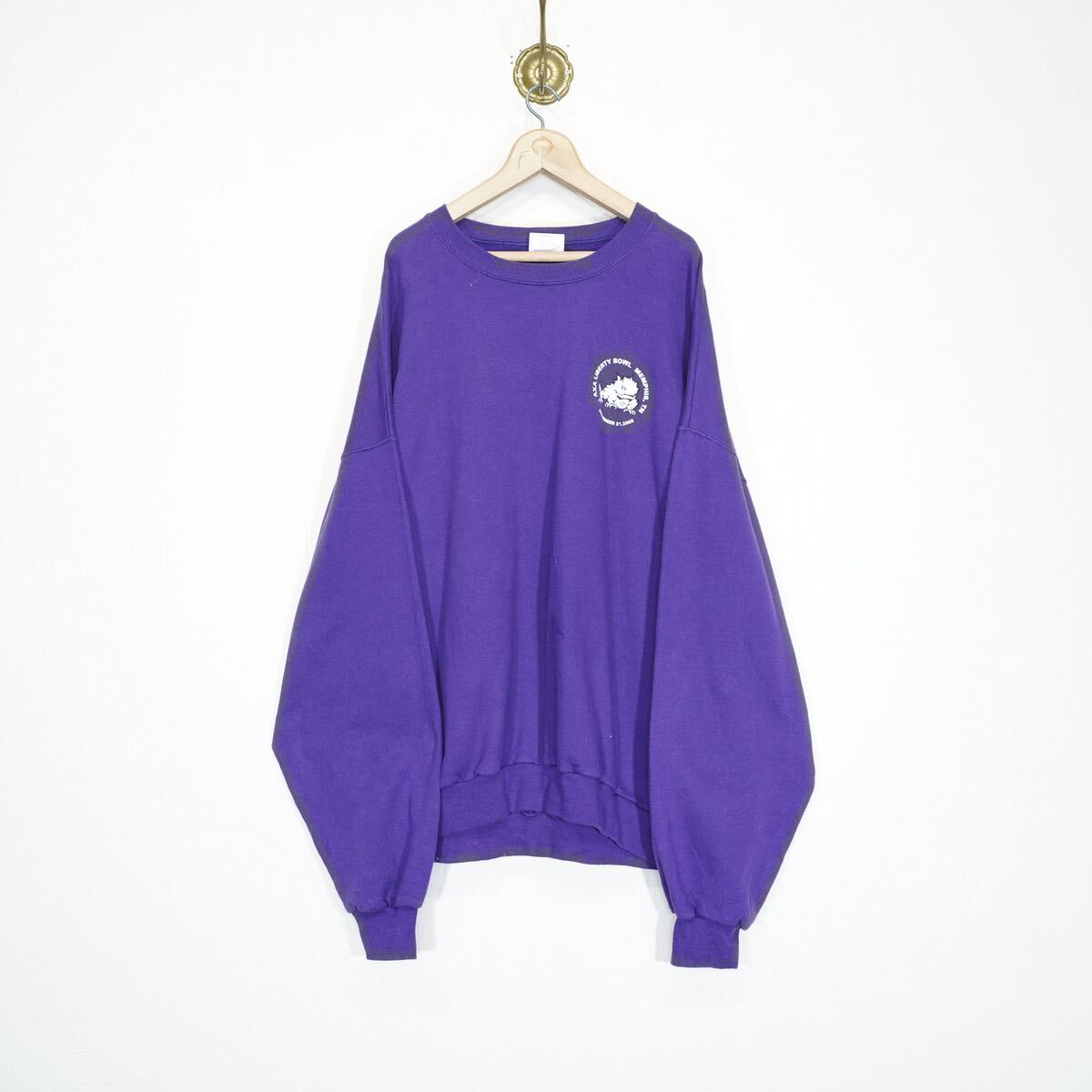 USA VINTAGE JERZEES COLLEGE PRINT DESIGN SWEAT SHIRT/アメリカ古着カレッジプリントデザインスウェット 