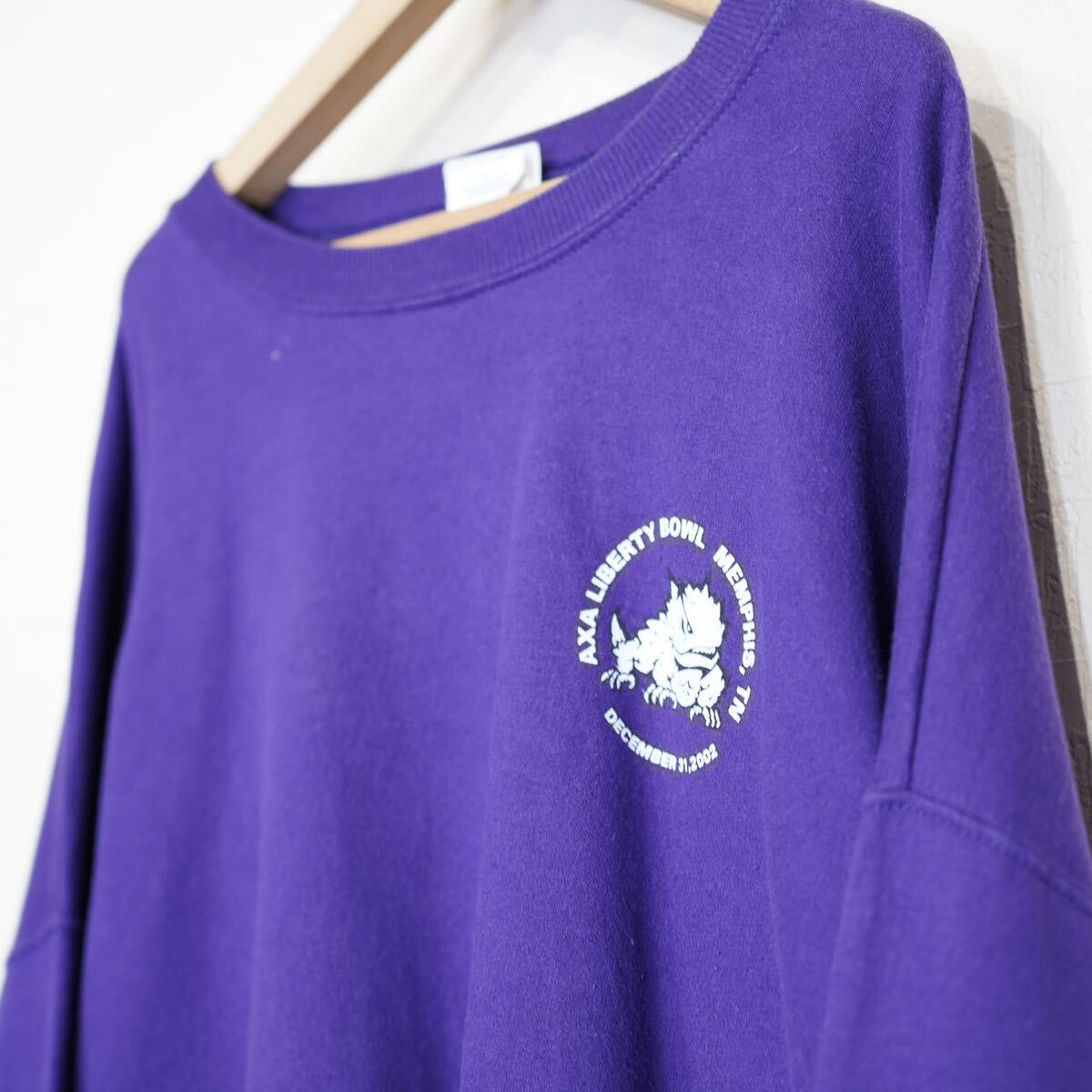 USA VINTAGE JERZEES COLLEGE PRINT DESIGN SWEAT SHIRT/アメリカ古着カレッジプリントデザインスウェット 