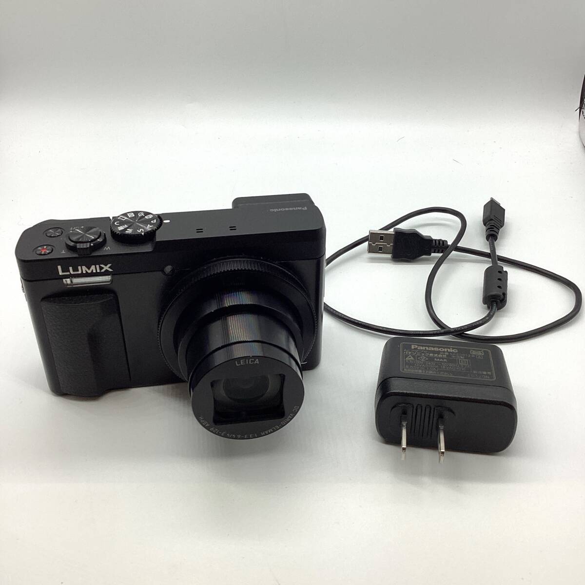 【23038】Panasonic パナソニック LUMIX DC-TZ90 コンパクトデジタルカメラ ブラック　通電確認済み 二次流通品_画像1