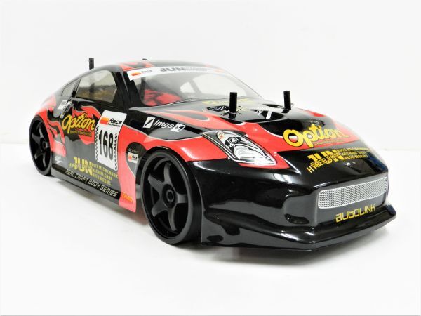 * turbo with function * 2.4GHz 1/10 drift radio controlled car Nissan Z33 Fairlady Z type black red [ has painted final product * full set ]