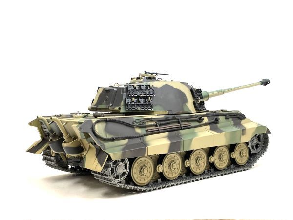  ultra rare hard-to-find![ has painted final product tank radio-controller ]Heng Long 2.4GHz Ver.7.0 1/16 King Tiger 3888A-1 Upgrade metal caterpillar specification 