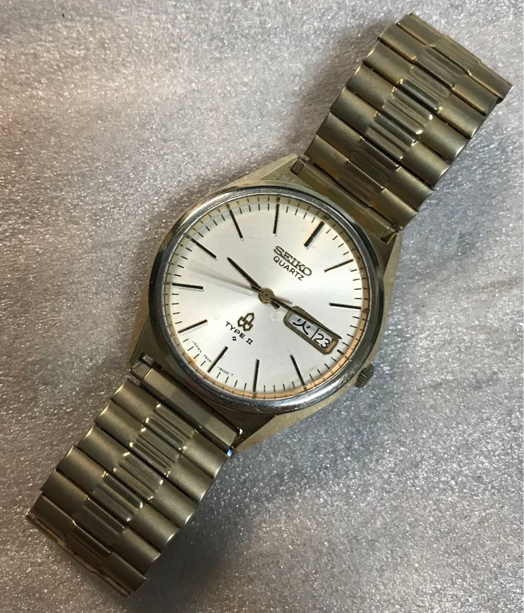 【新品電池】SEIKO TYPEⅡ DAYDATE vintage メンズ QZ 新品電池】SEIKO TYPEⅡ DAYDATE QZ メンズ セイコー