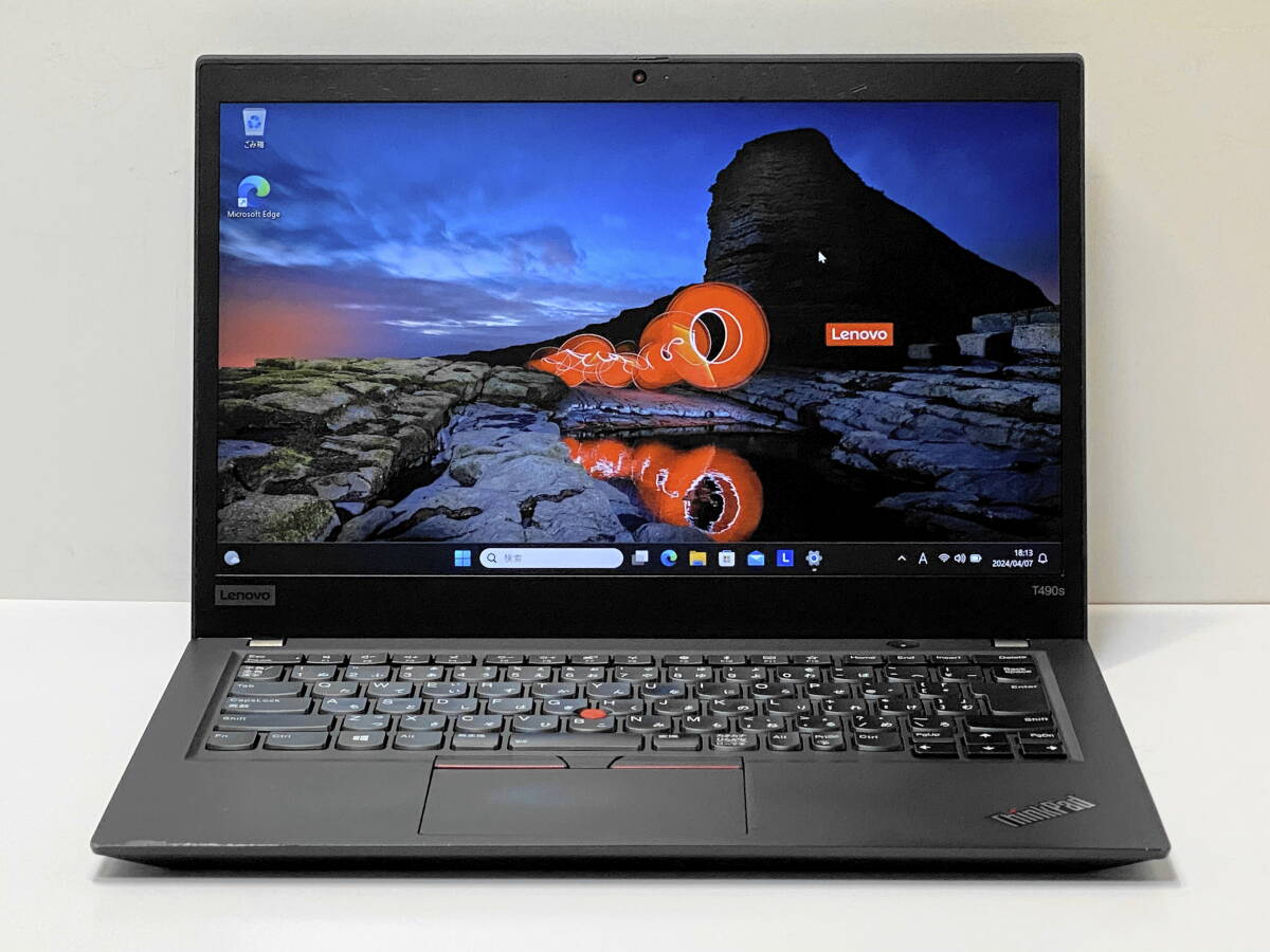 ★1円スタート 第8世代Corei7 NVMe1TB 32GB ThinkPad T490s Core i7 8665U 1.9GHz/32GB/NVMe1TB/WiFi/WebCam/14.0FHD IPSの画像6