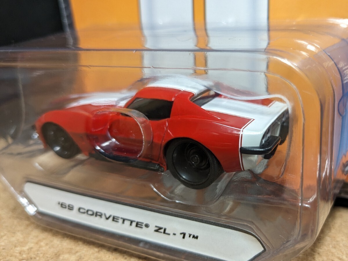 ☆'69 Corvette ZL-1☆1/64☆Jada Toys Big Time Muscle☆未開封・ブリスター底面に凹みあり☆シボレー コルベット ZL-1☆_画像3