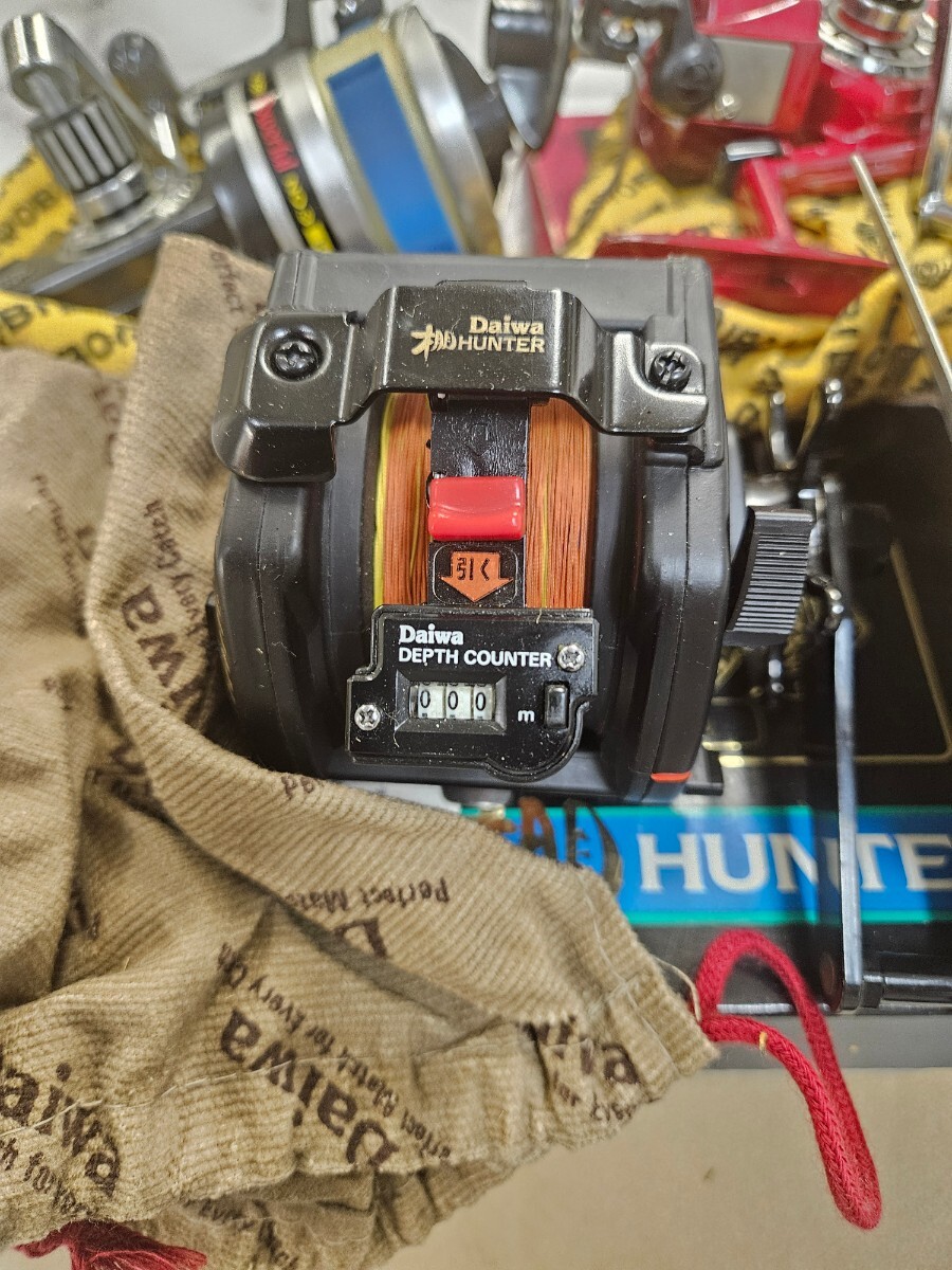 管理番号M27 Daiwa ダイワ 棚HUNTER SS-50 リール 釣具 RYOBI リョービ パワフル No-3 No-5 GL-5 4点おまとめ