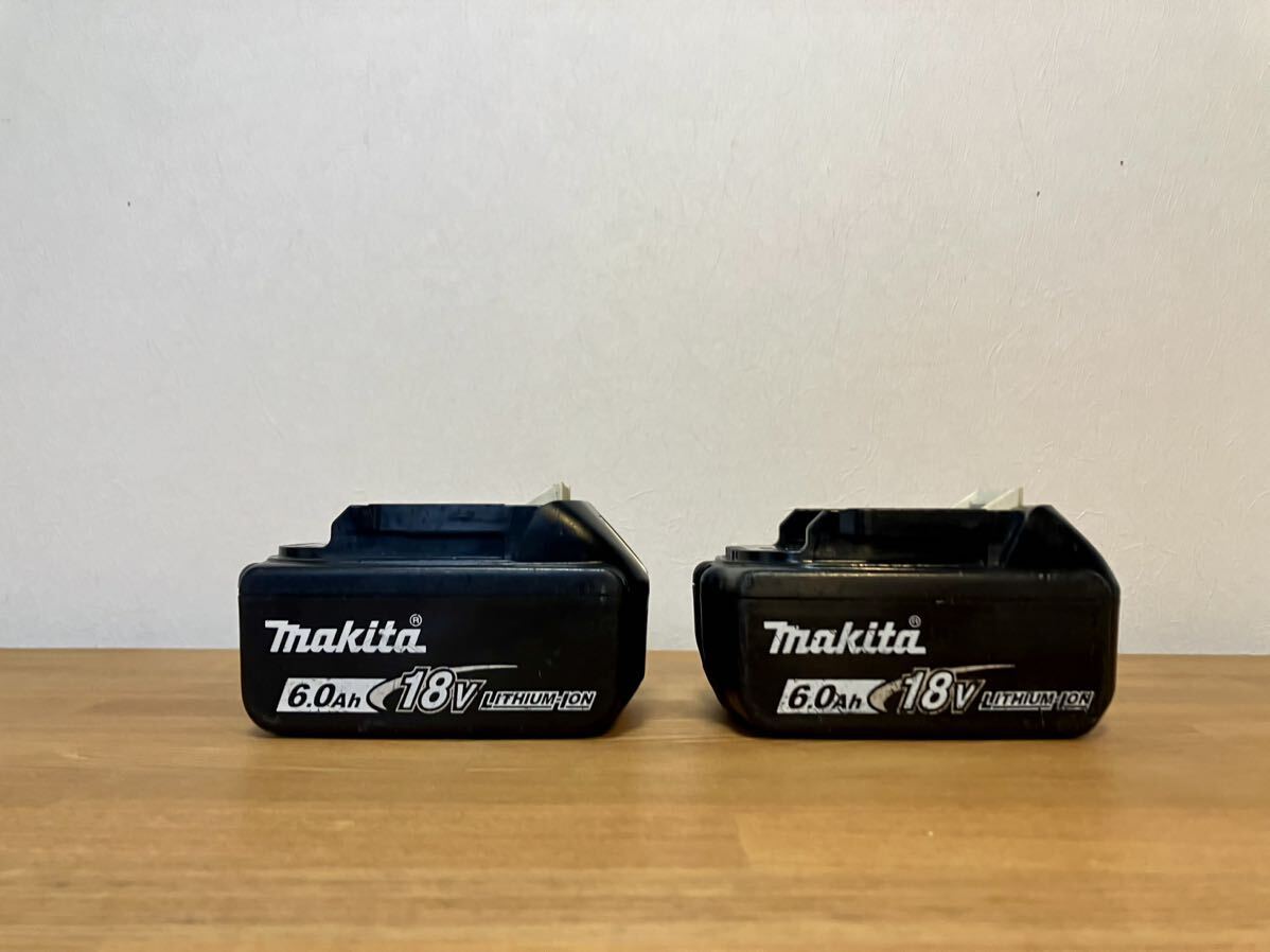 純正 Makita BL1860B 18V バッテリー マキタ Li-ion 6.0Ah 2個セットの画像1