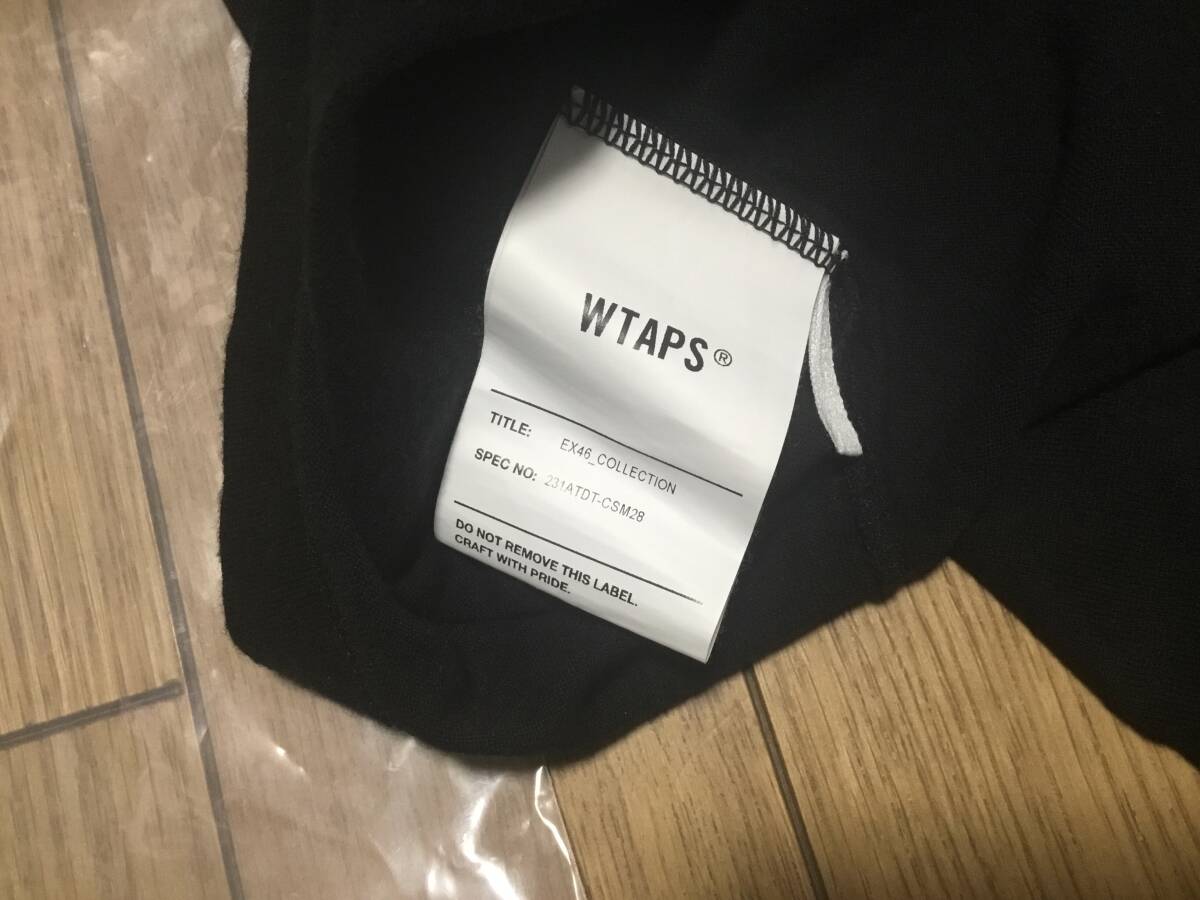 WTAPS 2023 SS SIGN SS COTTON サイズ M BLACK x02 BLANK DESIGN ALL COLLEGE ダブルタップス_画像8