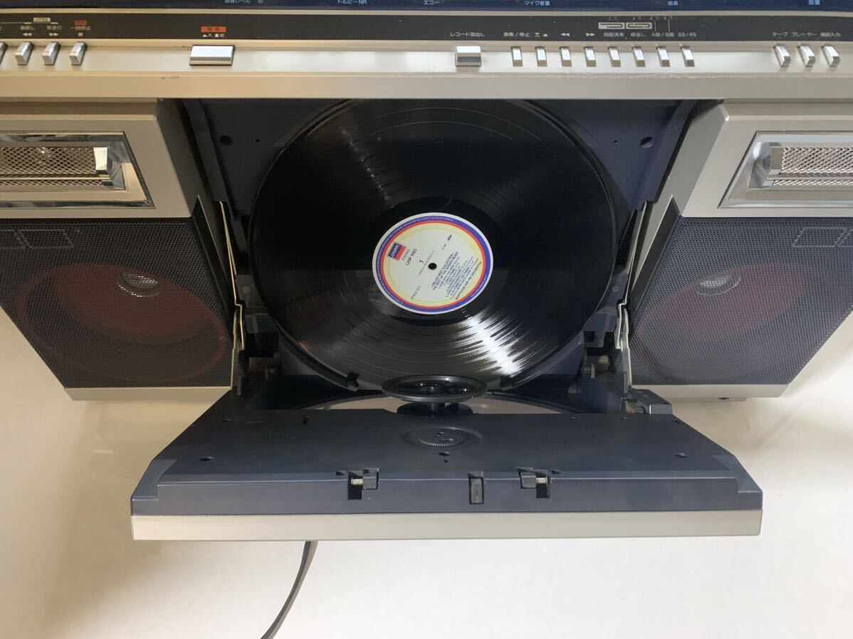 SHARP シャープ ラジカセ レコード ラジオ 両面演奏ポータブルステレオ レコードラジカセ オーディオ機器 VZ-V2_画像4