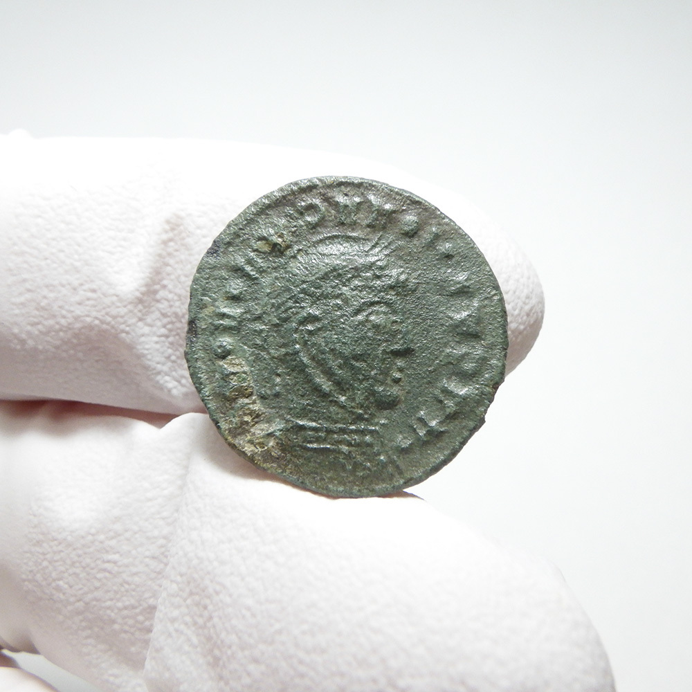 【古代ローマコイン】Barbarian（野蛮人のコイン）クリーニング済 ブロンズコイン 銅貨 フォリス(cKRBV8Rfx4)の画像2