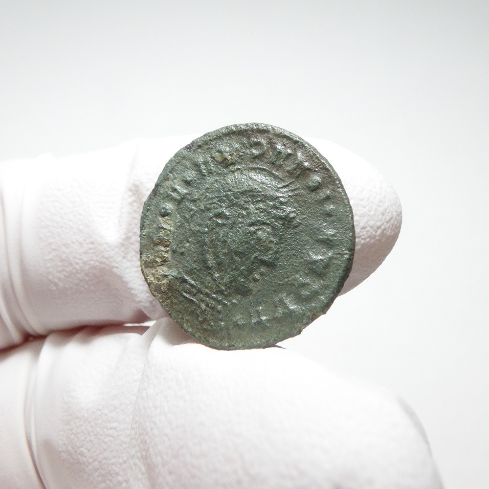 【古代ローマコイン】Barbarian（野蛮人のコイン）クリーニング済 ブロンズコイン 銅貨 フォリス(cKRBV8Rfx4)の画像3