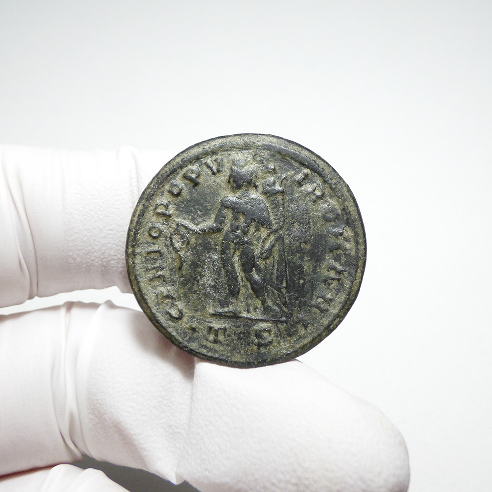 【古代ローマコイン】Galerius（ガレリウス）クリーニング済 ブロンズコイン 銅貨 フォリス(KPVXgc_yp8)の画像5