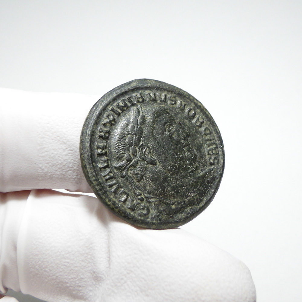 【古代ローマコイン】Galerius（ガレリウス）クリーニング済 ブロンズコイン 銅貨 フォリス(KPVXgc_yp8)の画像4