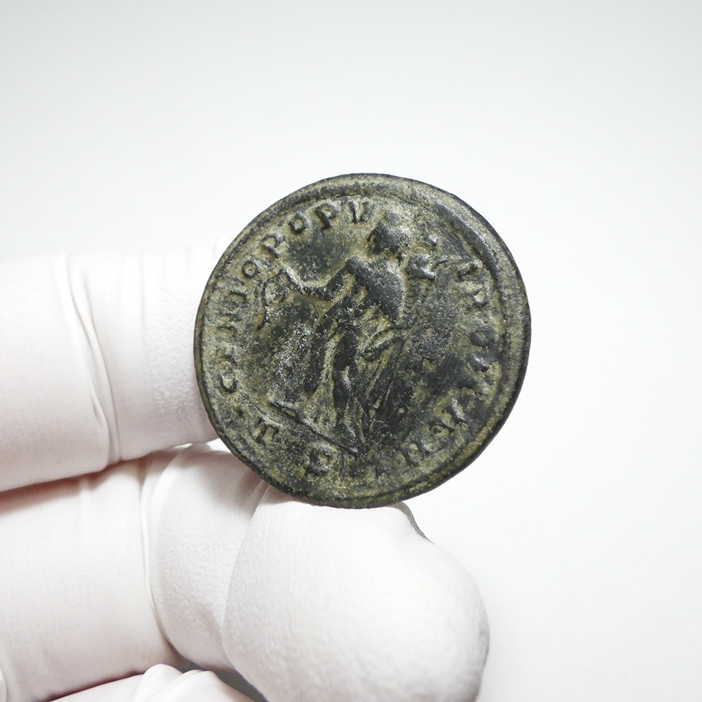 【古代ローマコイン】Galerius（ガレリウス）クリーニング済 ブロンズコイン 銅貨 フォリス(KPVXgc_yp8)の画像6
