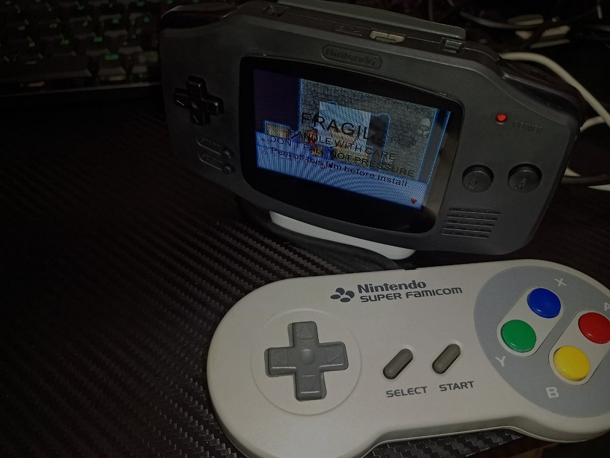 GBA ゲームボーイアドバンス V5 IPS液晶・HDMI出力・SFCコントローラー使用可ドック ※商品説明必読