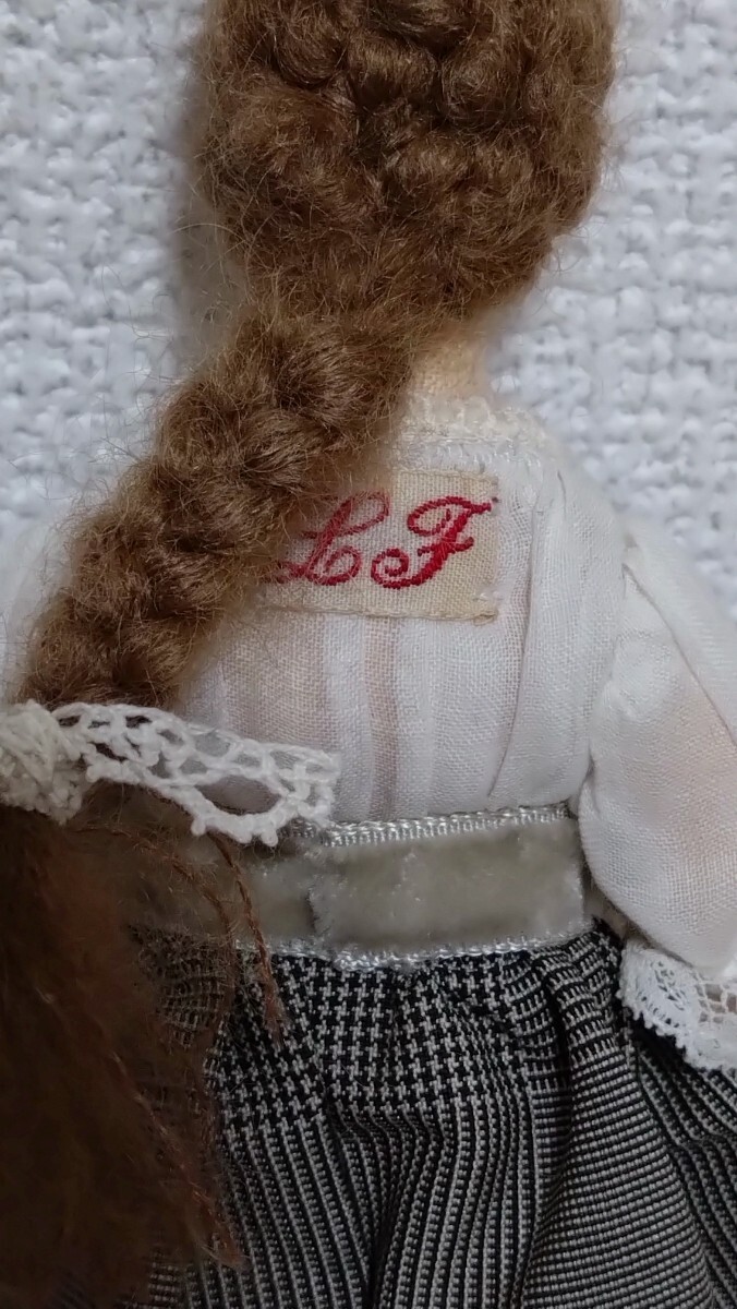 未使用  la fossette  婦人チャーム 手作り人形 バッグチャーム ハンドメイド フォセットさん ぬいぐるみ ラ フォセットの画像7
