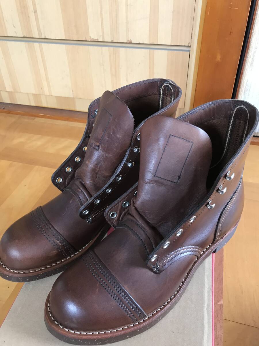 未使用　RED WING 8111 レッドウイング　IRON RANGER Amber Harness 茶系　US7.5 25.5cm　ワイズD_画像1