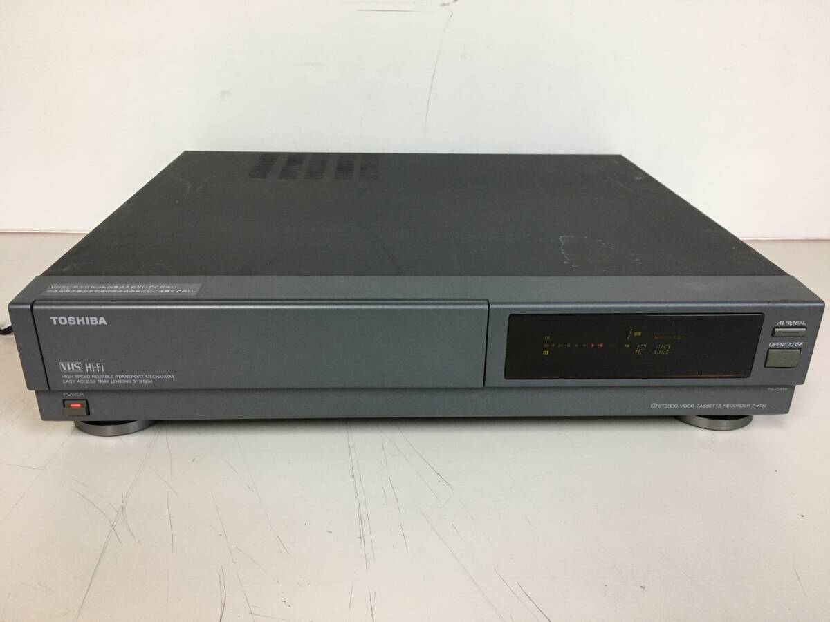 A1278　TOSHIBA　東芝　ビデオカセットレコーダー　A-R32　VHS　ビデオデッキ　ジャンク_画像1