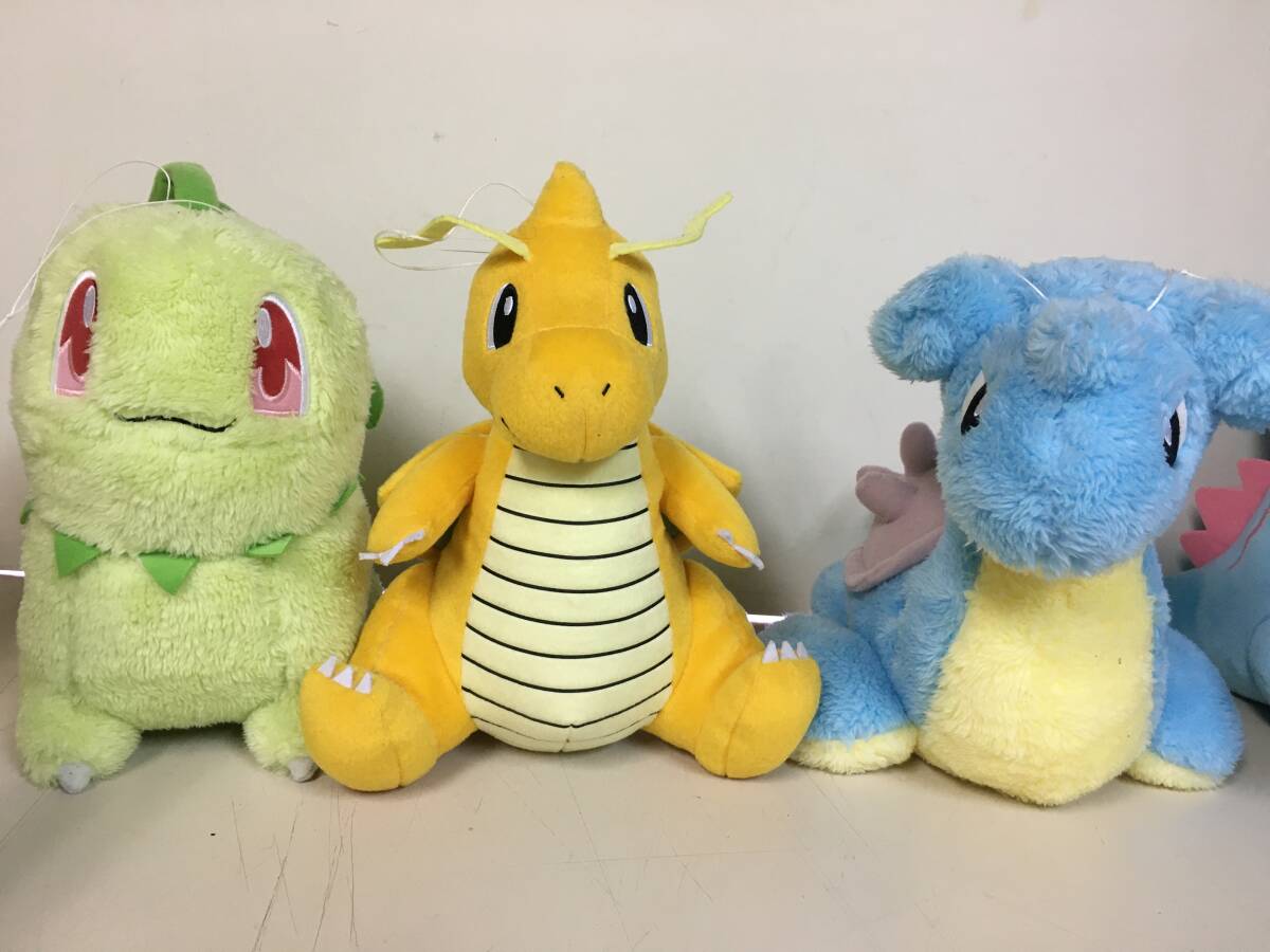 A1313 ポケットモンスター でっかいぬいぐるみ 11体 ルカリオ/カイリュウ/グレイシア/ワニノコ/ブースタ/ライチュ－他 ポケモンの画像3