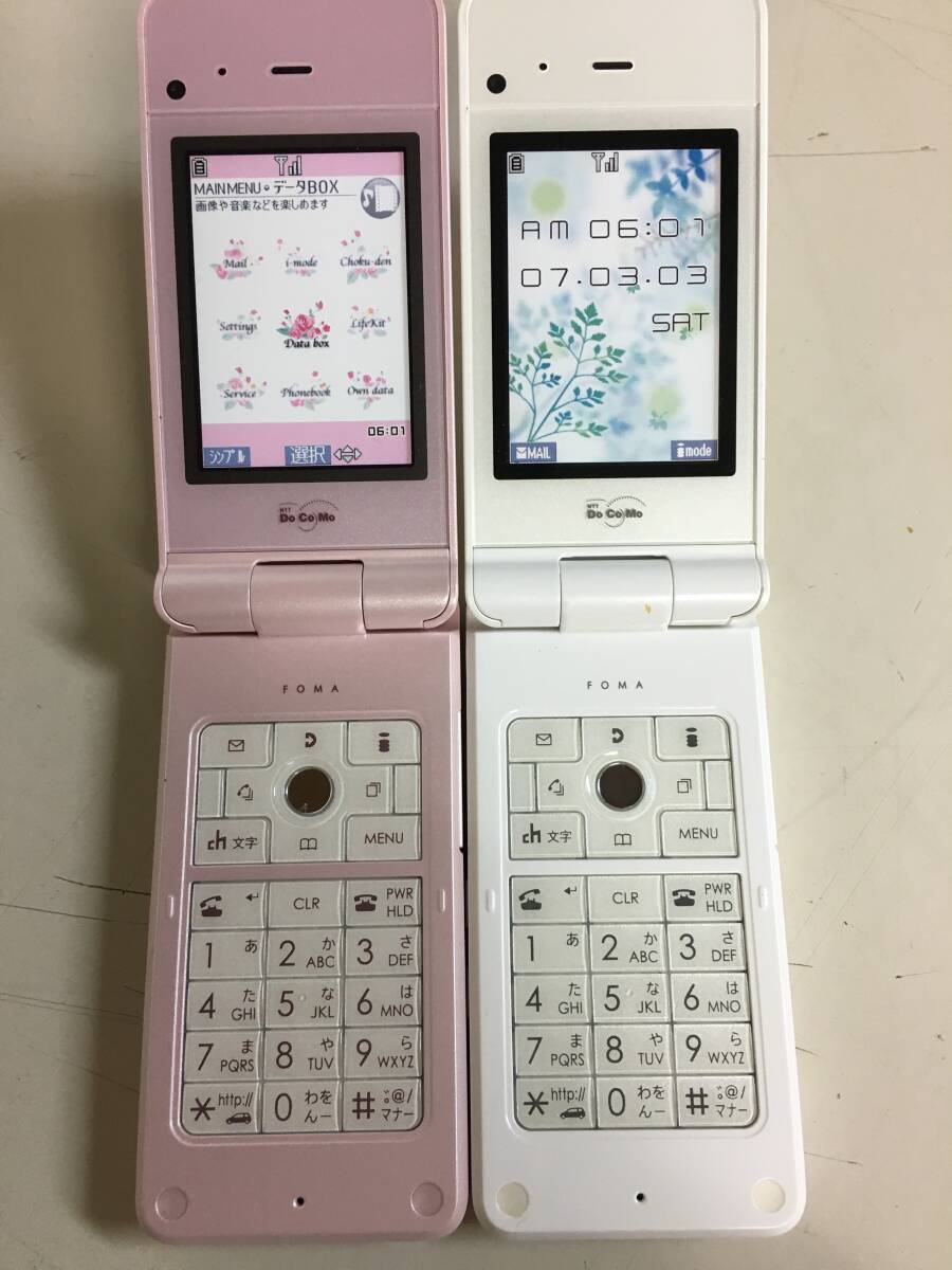 A1345 モックアップ NTT DOCOMO FOMA SIMPURE N1 2色セット 展示用模型 携帯電話 ガラケー 展示用サンプルの画像2