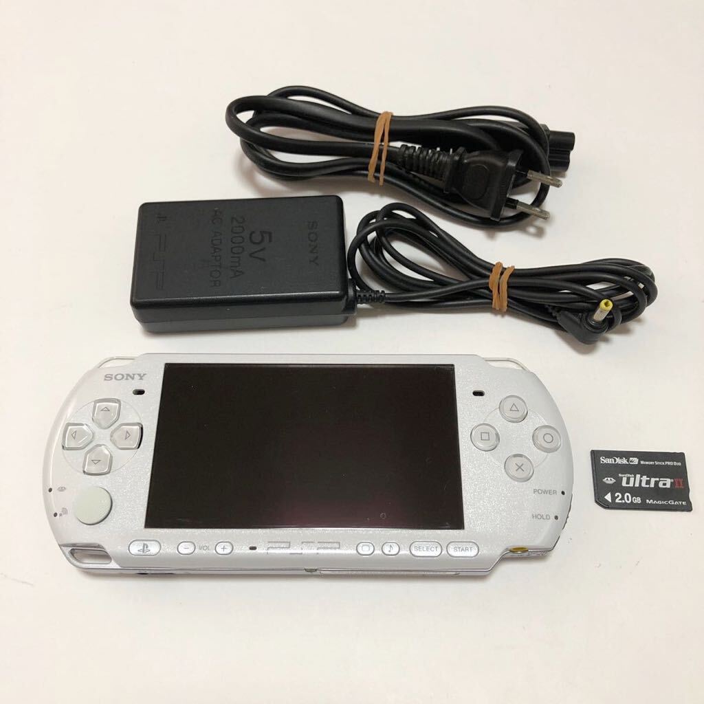 PSP 3000 本体 パールホワイト 動作品_画像1