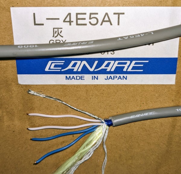 4 сердцевина защита кабель Canare производства L-4E5AT GRY(10m единица измерения ~)