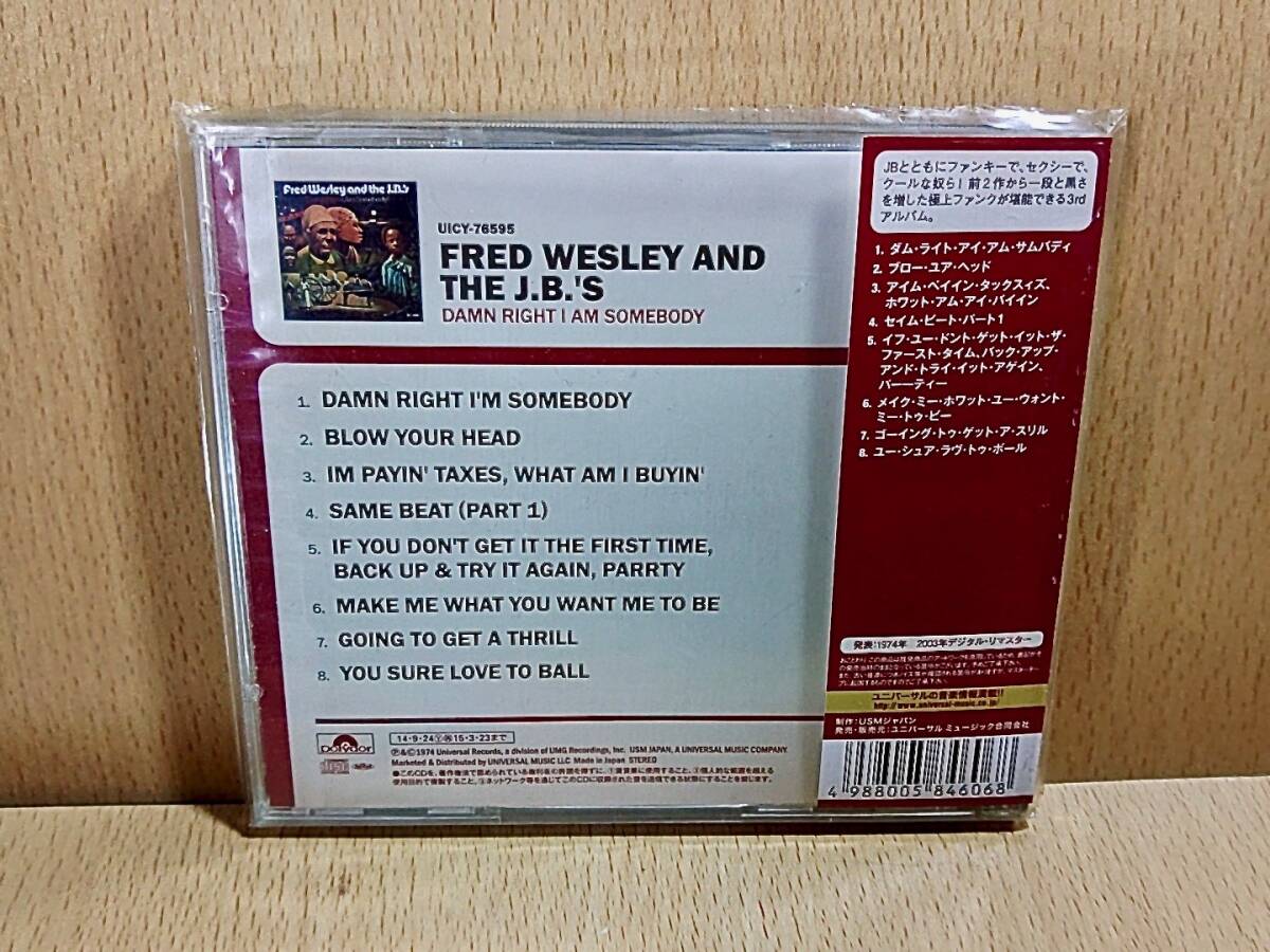 FRED WESLEY and THE J.B.'S/フレッド・ウェズリー＆JBズ/Damn Right I Am Somebody/CD/MaceoParker_画像2