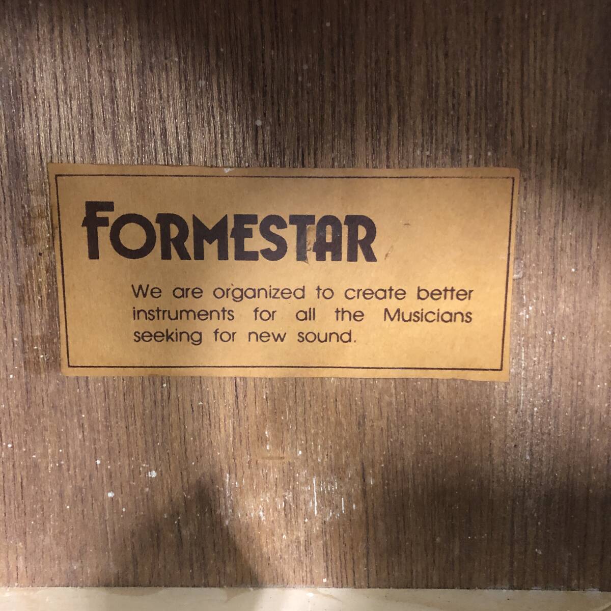 【1円～】【楽器】FORMESTAR アコースティックギター ※現状品【ジャンク品】の画像5