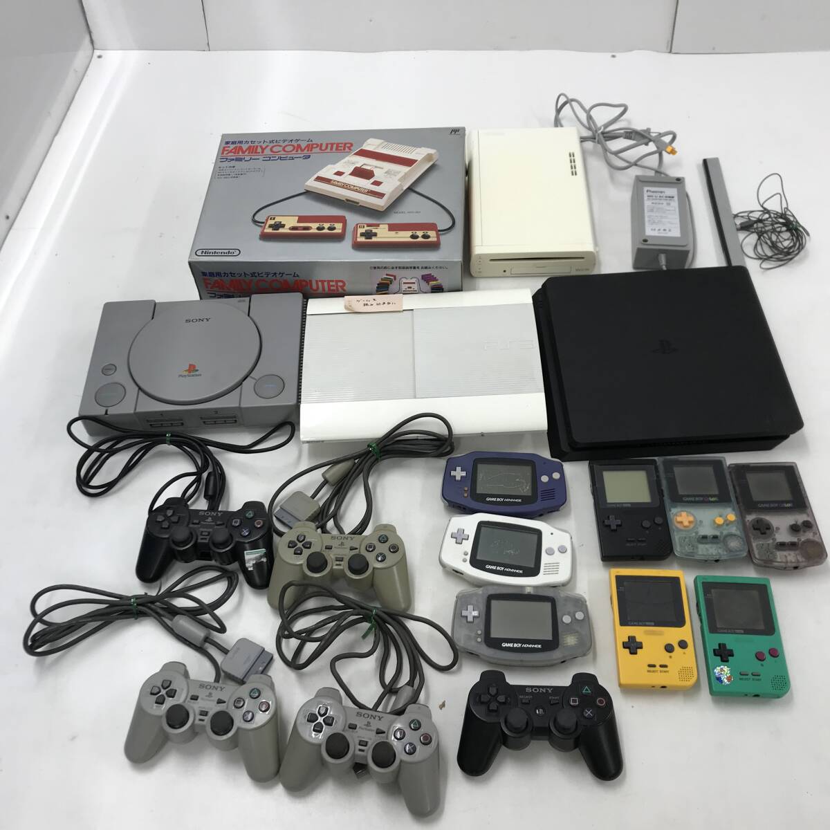 [1 jpy ~]PS PS3 PS4 Family computer WiiU Game Boy game machine body other set sale * operation not yet verification operation defect [ junk ]