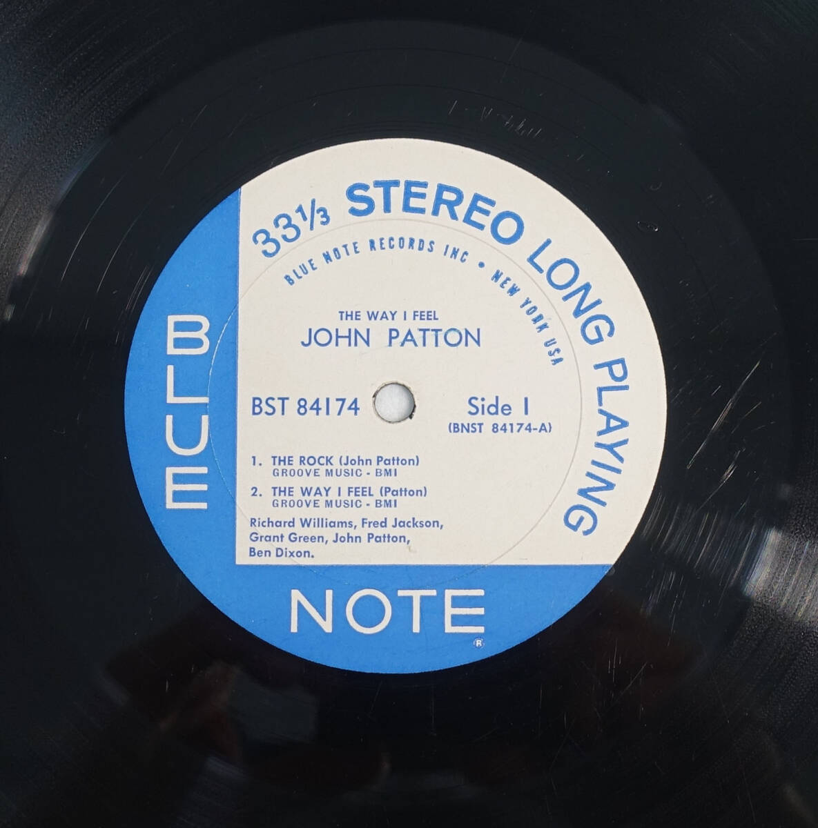 US BLUE NOTE BST 84174 オリジナル The Way I Feel / John Patton NYC/RVG/EARの画像3