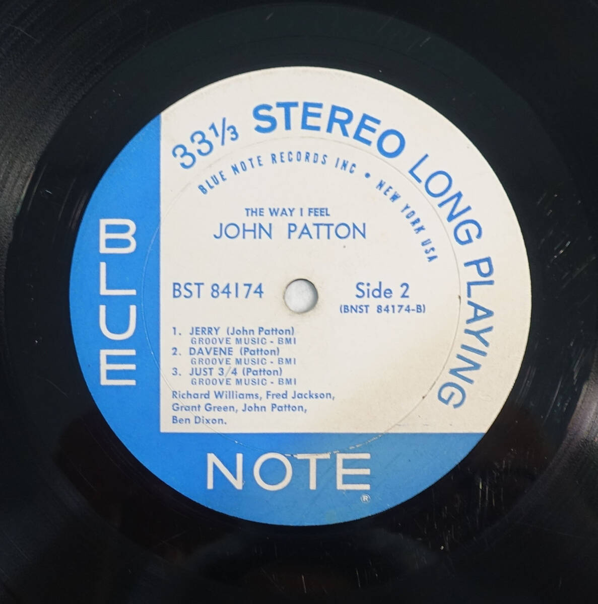 US BLUE NOTE BST 84174 オリジナル The Way I Feel / John Patton NYC/RVG/EARの画像4