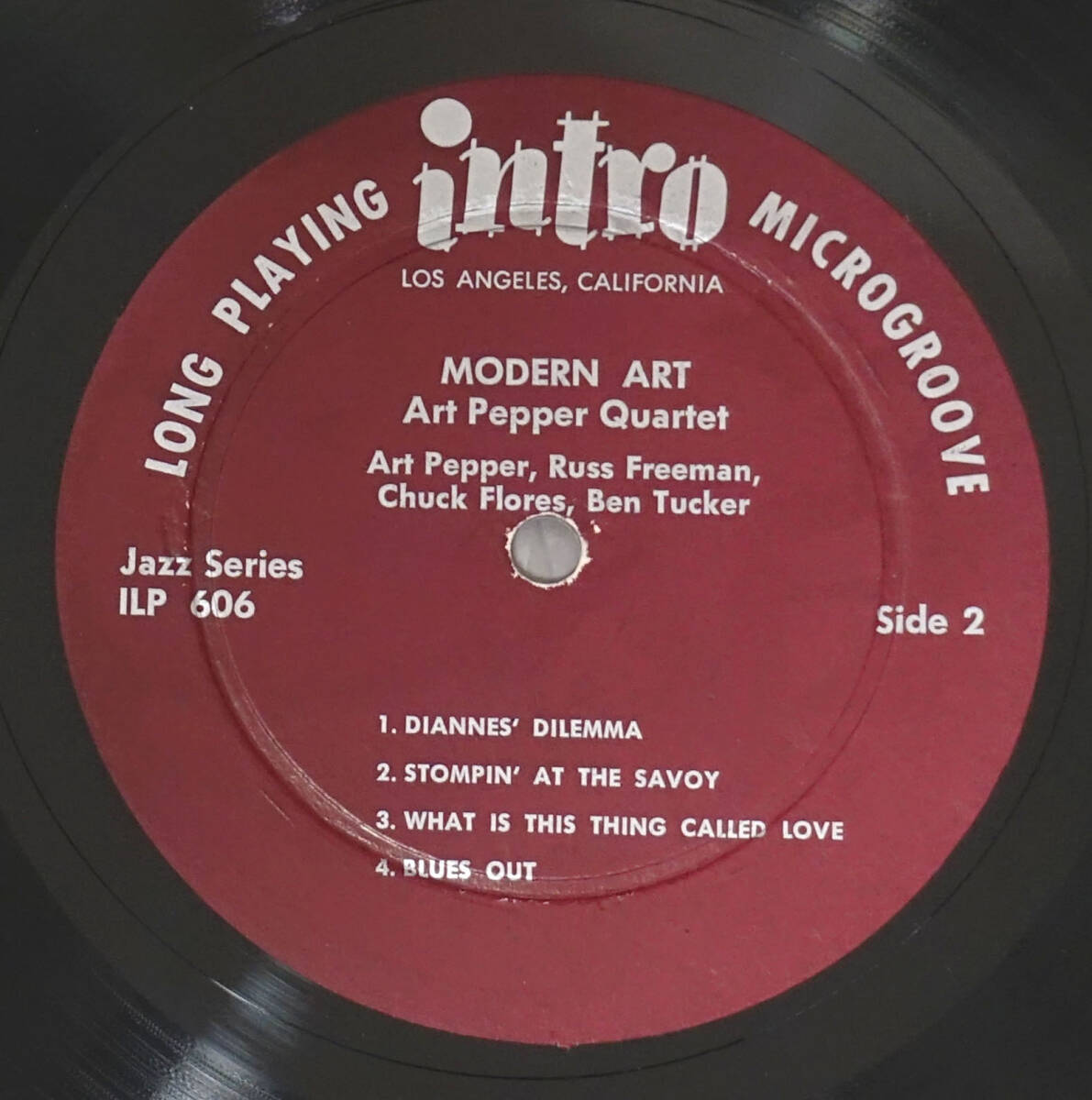 US INTRO ILP 606 完全オリジナル MODERN ART / Art Pepper Quartet DG/Flat Edge_画像5