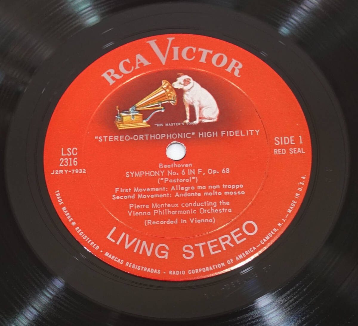 極美! 米RCA LSC 2316 Shaded-Dog ベートーヴェン交響曲第6番 モントゥーの画像7