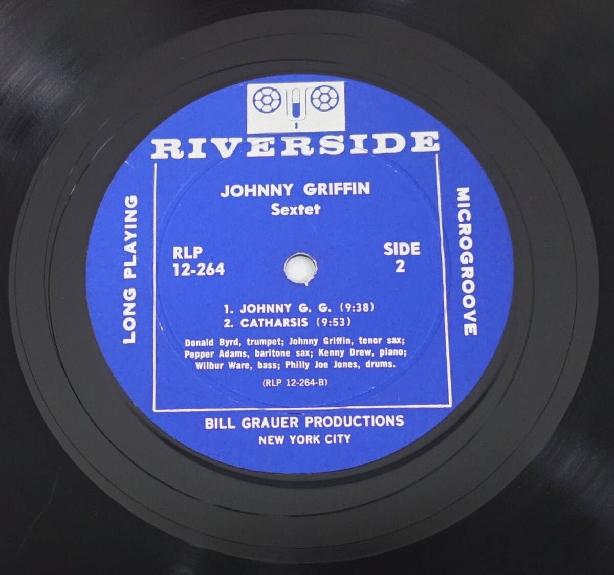 US Riverside RLP 12-264 完全オリジナル Johnny Griffin Sextet 靑大/DGレーベルの画像8
