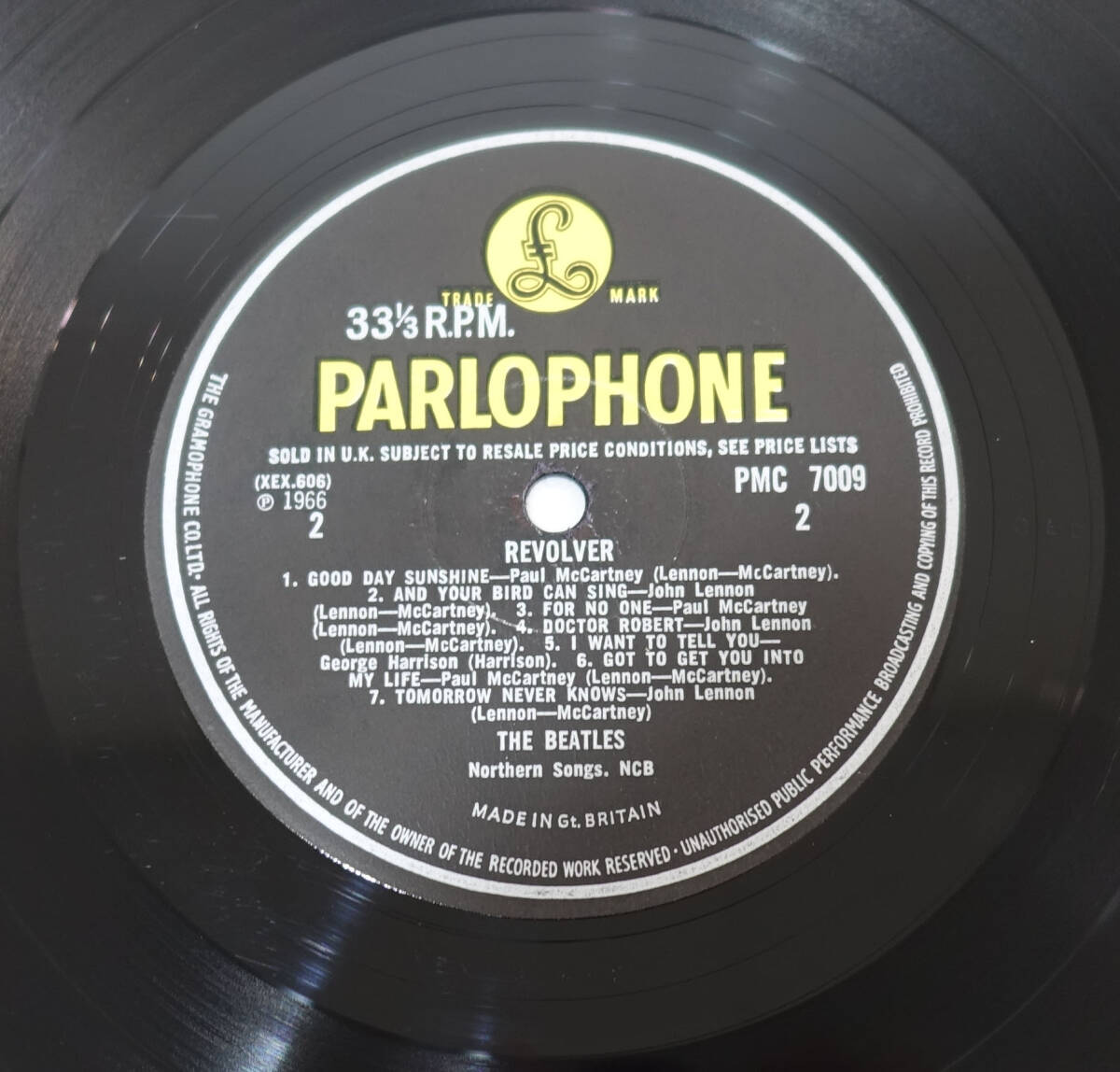 美盤! UK Original 初回 Parlophone PMC 7009 REVOLVER / The Beatles MAT: 2/2の画像8